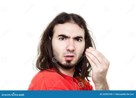 Disappointed Man Stock Image Image Of Isolated Hair 24392705