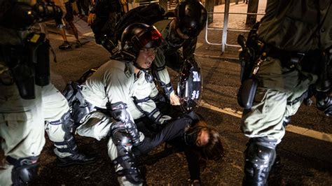 Clashes Erupt In Hong Kong After Dueling Demonstrations The New York