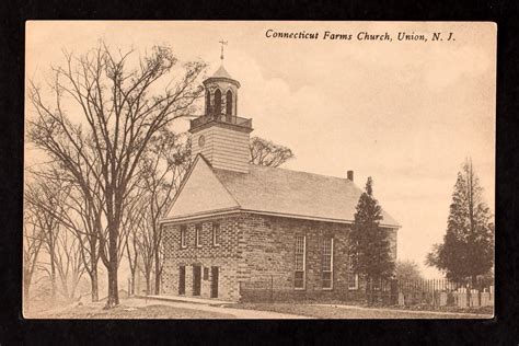 Union Connecticut Farms Church Presbyterian Carte Postale