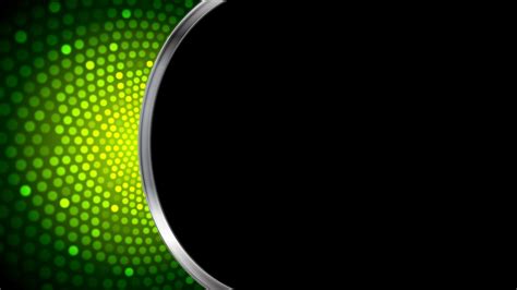 Abstract Bright Green Shiny Motion Design With Silver