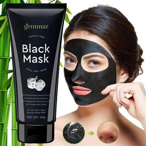 Black Mask Peel Off Mask Charcoal Purifying Blackhead Remover Mask