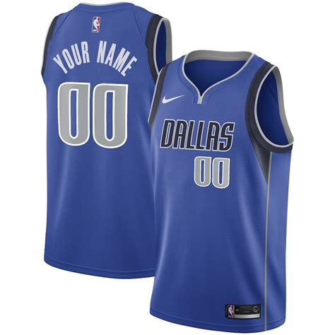 Nike Dallas Mavericks Royal Swingman Custom Jersey Icon Edition