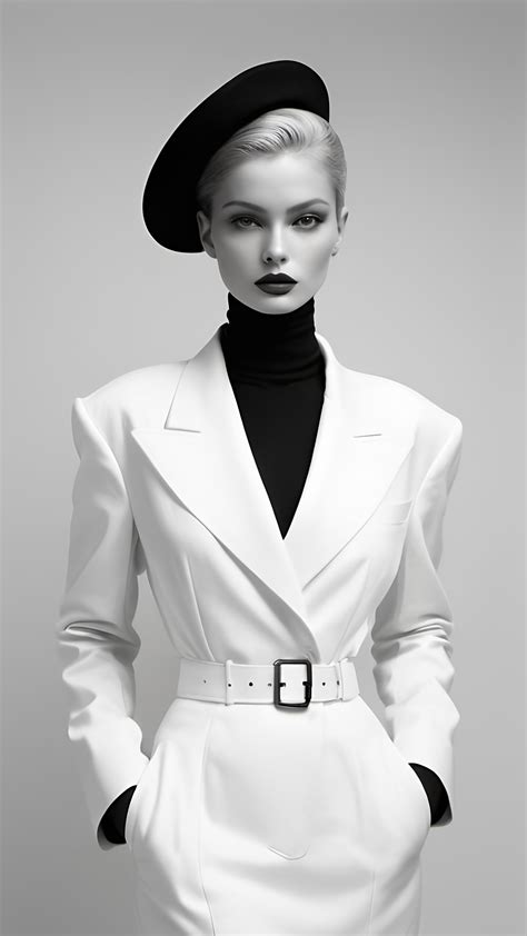 Fashion Photography In Classic Black And White Style