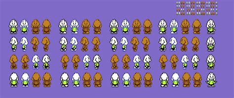 Asriel Dreemurr Overworld Sprites By Ellistandarbros On Deviantart