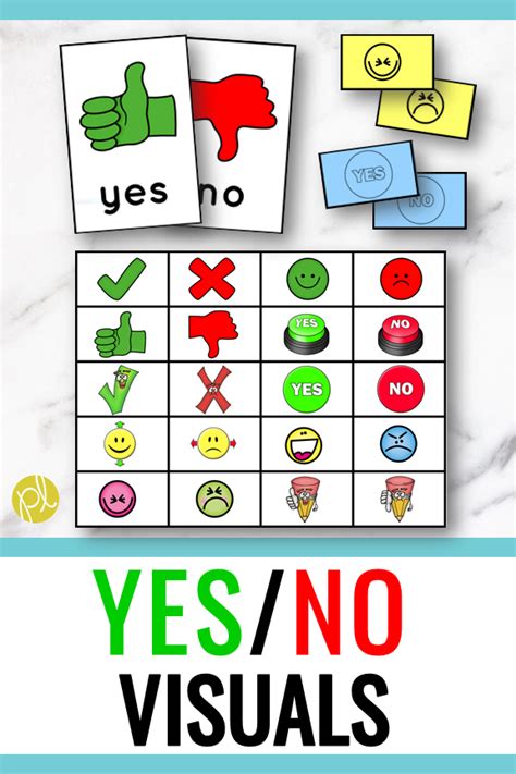 Classroom Visuals For Yes And No Positively Learning