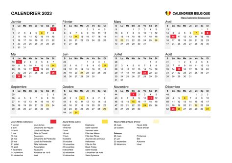 Calendrier 2023 Jours Fériés Belgique Get Calendrier 2023 Update