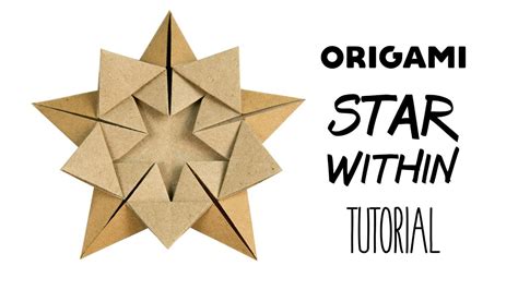 Origami Star Tutorial Star Within Ali Bahmani Paper Kawaii Youtube