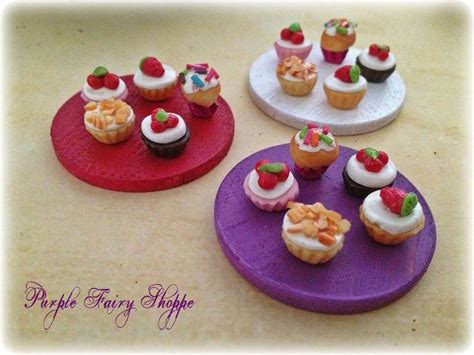 In Love With These New Detailed Miniature Cupcakes On A Tray For Your