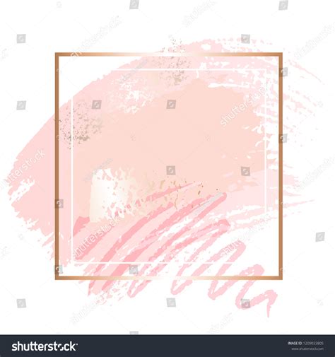 Golden Pink Nude Art Frames Modern Stock Vector Royalty Free 1209033805