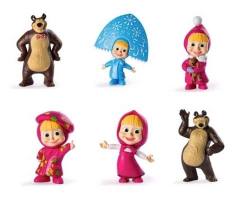 Boneca Masha E O Urso Coleção Com 6 Mini Figuras Sunny 1470 R 23550 Em Mercado Livre