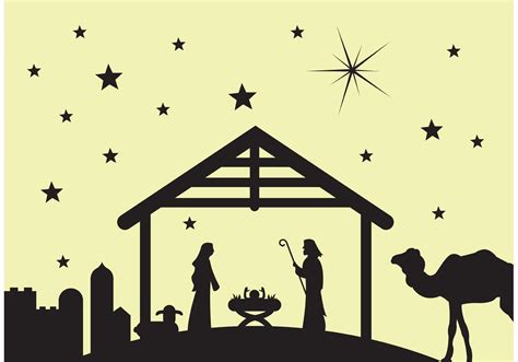 Nativity Scene Drawing