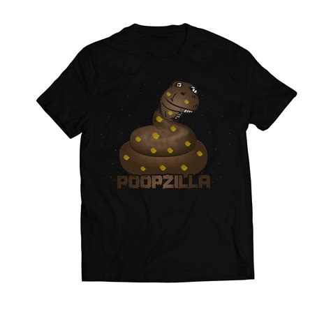 Poopzilla Poop Dinosaur Corn Poop Trex Funny I Pooed Today T Shirt