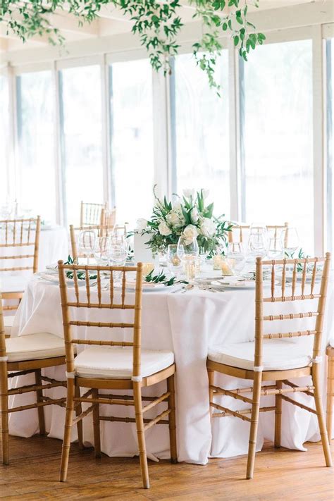 White Dining Tables With Wood Chiavari Chairs Chiavari Chairs Wedding
