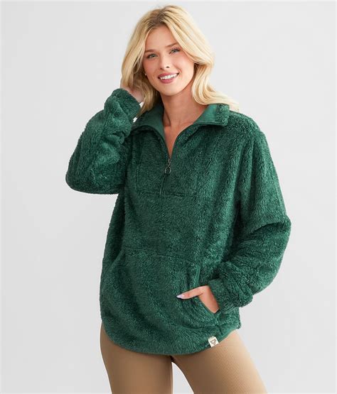 Liv Outdoor Wiley Sherpa Fleece Pullover Womens Sweatshirts In
