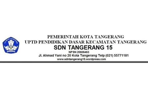 Contoh Kepala Surat Rasmi