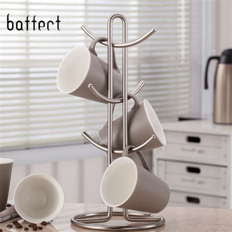 Kitchen Storage Rack Standing Cup Of Coffee Organizer Coffee Tea Cup