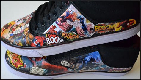 Custom Mens Shoes Custom Comic Book Shoes Mens Super Hero