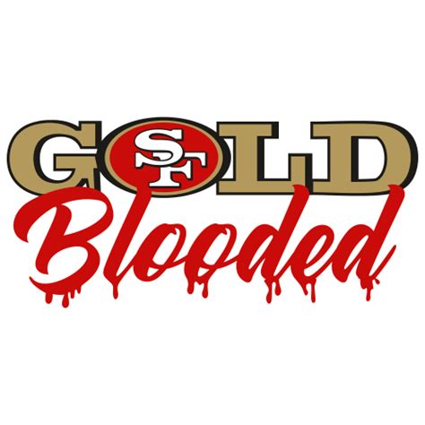 San Francisco 49ers Gold Blooded Logo Svg Gold Blooded Logo Svg Cut