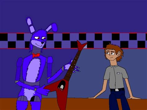 Fnaf Unexpected Attachment Bonnie And Mike By Lucasfan375 On Deviantart