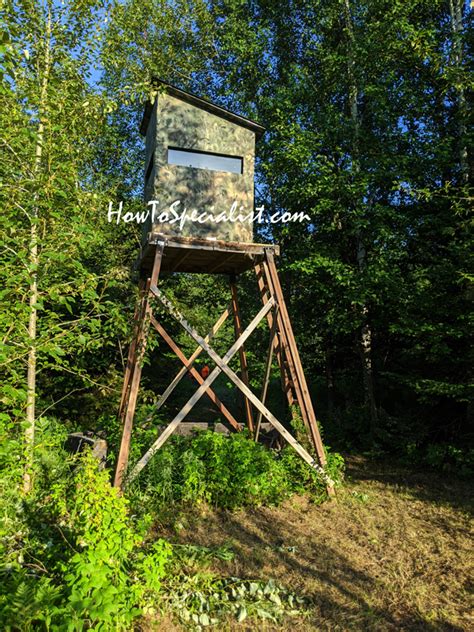 Diy Project 5x5 Deer Blind With Stand Howtospecialist How To