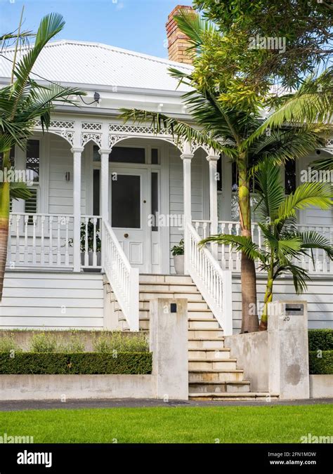 Auckland New Zealand Apr 27 2021 View Of Modern Victorian Villa In