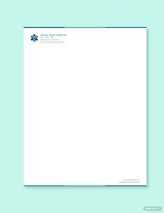 Free Doctor Letterhead Format | Letterhead Templates & Designs 2019