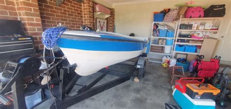 Fibreglass Ft Fibreglass Boat And Registered Trailer Hp Two Stroke Mercury For Sale From