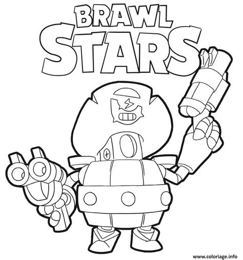 Jacky, max, 8 bits une collection exclusive d'images des personnages du célèbre jeu pour enfants brawl stars pour téléphones mobiles. Coloriage Daryl Brawl Stars dessin