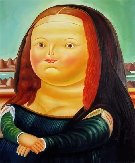 Untitled Mona Lisa Fernando Botero Painting By Fernando Botero Fine