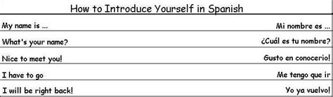 20 Introduce Yourself In Spanish Worksheets