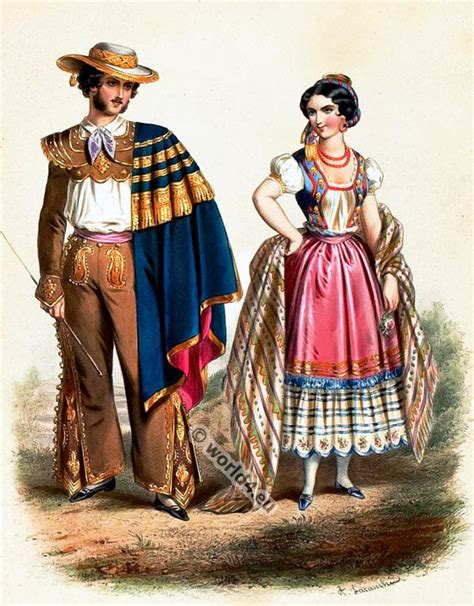 Traditional Mexican Costumes 1850s Costume History