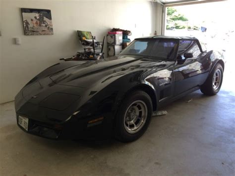 Black 1982 Corvette Classic Chevrolet Corvette 1982 For Sale