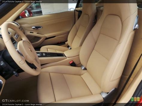 Luxor Beige 2014 Porsche Cayman Interiors