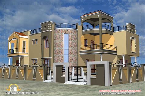 This house having 2 floor, 4 total bedroom, 5 total bathroom, and. Luxury Indian home design with house plan - 4200 Sq.Ft ...