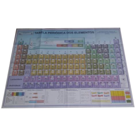 Tabela Periódica Dos Elementos Químicos Gigante Dobrado Em Promoção Na