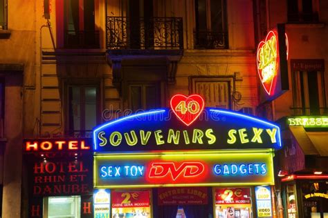 Sex Shops At Pigalle District In Paris France Editorial Photo Image