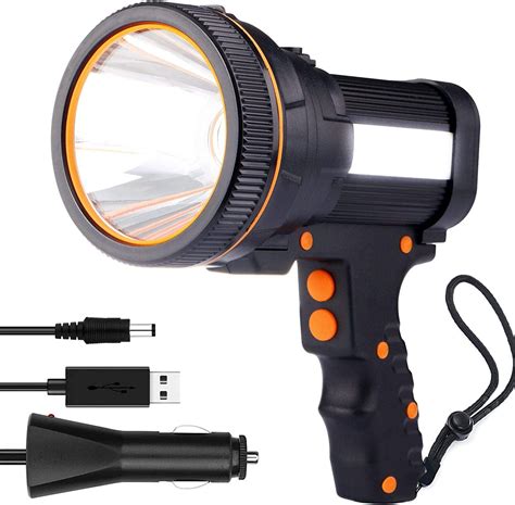 Rechargeable Led Torch Super Bright Led Flashlight With 6 Lighting Modes 7000 Lumens 6600 Mah