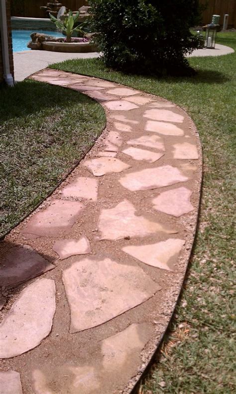 Solve The Puzzle Diy Flagstone Walkway Tutorial For
