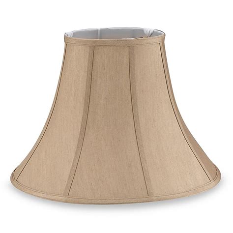 Large 17 Inch Fabric Bell Lamp Shade In Beige Bed Bath And Beyond Canada
