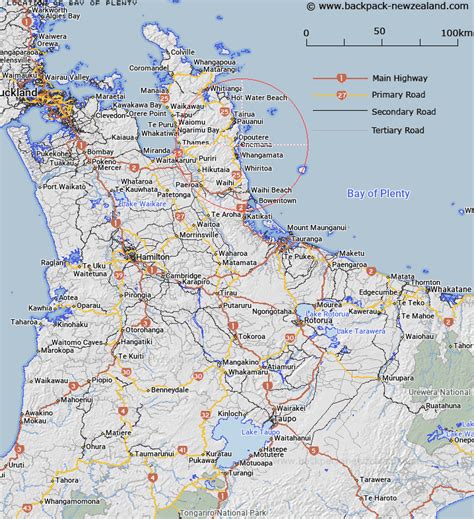Where Is Bay Of Plenty Map New Zealand Maps
