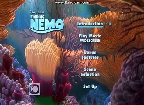 Finding Nemo 2003 Dvd Menu Walkthrough Video Dailymotion