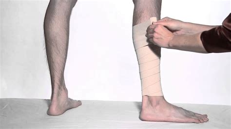 The content of the article: How To Wrap Leg with ACE™ Brand Elastic Bandages - YouTube