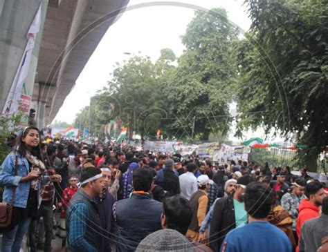 Image Of Indian People Protest Against CAB CAA And NRC By Holding