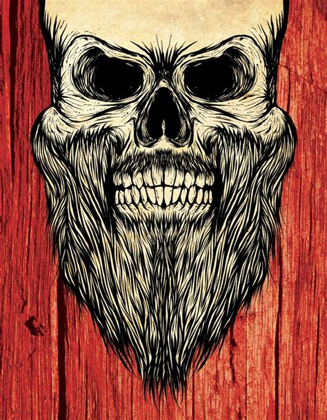 Pin By Derek Bookout On Badass Beards Skull Beard Skull Art Skull