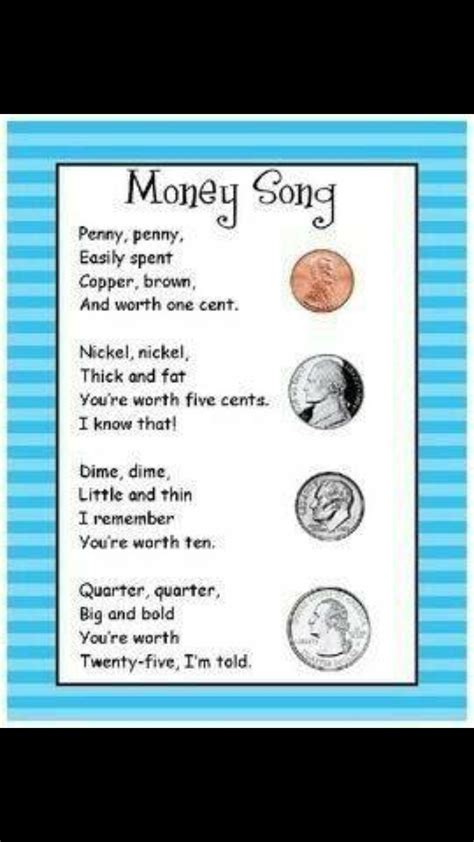 Pin By Karin Mancini On Homeschool Money Songs Teaching Money Math