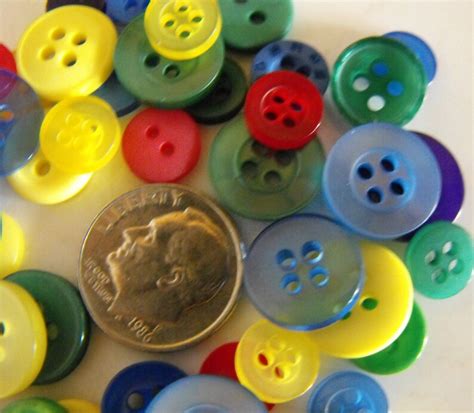 Primary Buttons 50 Small Assorted Round Sewing Crafting Bulk Etsy