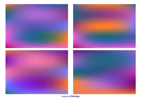 Blurry blue background ❤ 4k hd desktop wallpaper for 4k ultra hd. Colorful Blurred Backgrounds Set 110622 Vector Art at Vecteezy