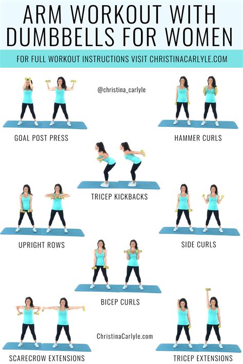 Day Dumbbell Arm Exercises For Female Beginners For Women Fitness
