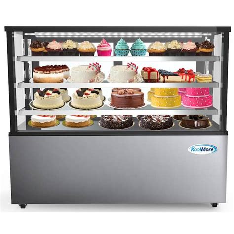 Koolmore 71 In 30 Cuft Refrigerated Bakery Display Case Stainless