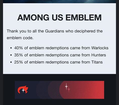 Among Us Emblem Decipher Split Potentially Reflecting Player Class